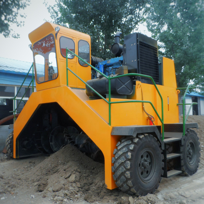 M4300 Automatic Wheel Bio Animal Fertilizer Food Waste Composting Turner Organic Mixer Fertilizer Compost Making Machine